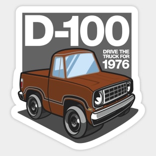 D100 - 1976 (Bright Tan Iridescent) Sticker